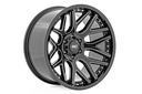 Rough Country 95 Series Wheel | One-Piece | Gloss Black Machined | 20x10 | 8x6.5 | -19mm
