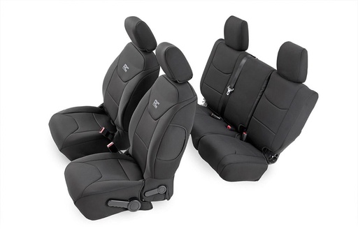[91004] Seat Covers | Front and Rear | 4-Door | Jeep Wrangler Unlimited 4WD (13-18)