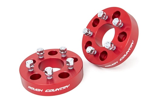 [1100RED] 1.5 Inch Wheel Adapters | 5x5 to 5x4.5 | Red | Jeep Wrangler JK/Wrangler Unlimited (07-18)