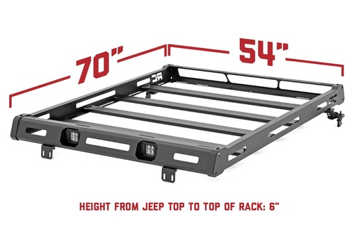 [10622] Roof Rack | Black Series Lights | Jeep Wrangler JL (18-24)/Wrangler Unlimited (18-24) 