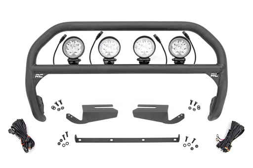[51104] Nudge Bar | 4 Inch Round Led (x4) | OE Modular Steel | Ford Bronco 4WD (21-24)