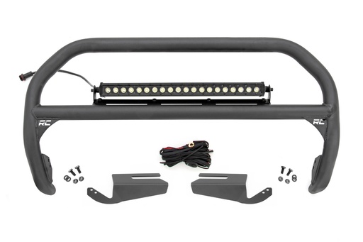 [51101] Nudge Bar | 20 Inch Black Single Row LED | OE Modular Steel | | Ford Bronco (21-24)