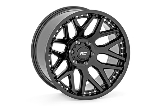[95221017] Rough Country 95 Series Wheel | One-Piece | Gloss Black | 22x10 | 6x135 | -19mm