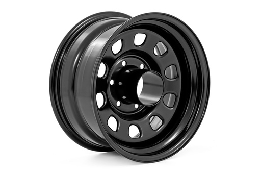 [RC51-5183] Steel Wheel | Black | 15x10 | 6x5.5 | 4.25 Bore | -39