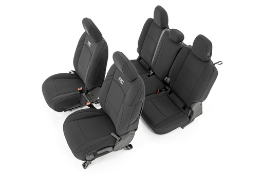 [91038] Seat Covers | Front and RR w/ Cup Holder | Jeep Gladiator JT 4WD (2020-2024)