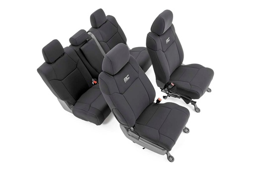 [91027A] Seat Covers | FR w/ Console Cover and Rear | Toyota Tundra 2WD/4WD (14-21)