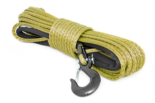 [RS137] Synthetic Rope | 3/8 Inch | 85 Ft | Army Green