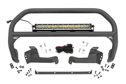 [51043] Nudge Bar | 20 Inch Chrome Single Row LED | Ford Bronco Sport 4WD (2021-2024)