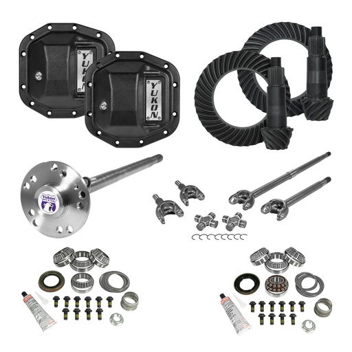 [YGK074STG4] JL NON-RUBICON M200 REAR/ M186 FRONT, STAGE 4 GEAR KIT PACKAGE, 4.88, F&R COVER & 4340 F&R AXLE KITS