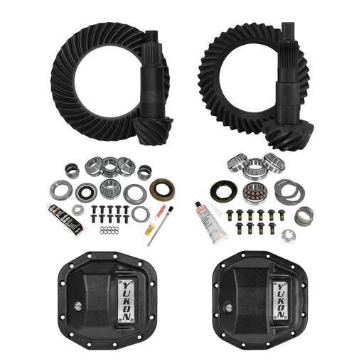 [YGK077STG2] JL NON-RUBICON M220 REAR/ M186 FRONT, STAGE 2 GEAR KIT PACKAGE, 4.11 RATIO w/ F&R COVERS
